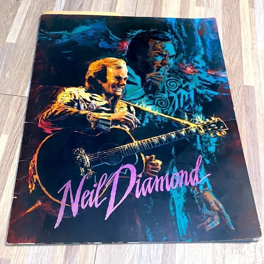 Neil Diamond 1990s Souvenir Concert Program Lovescape tour in Los Angeles